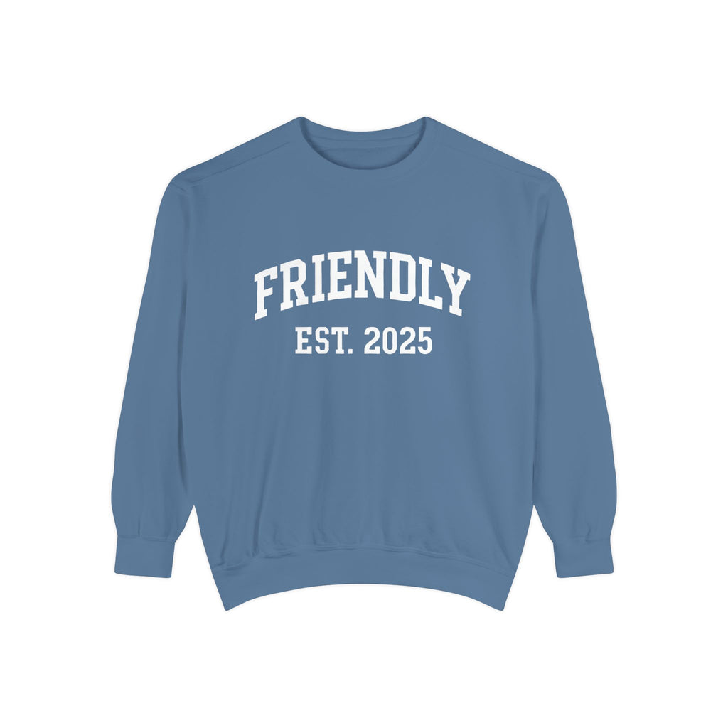 University Style Friendly Crewneck