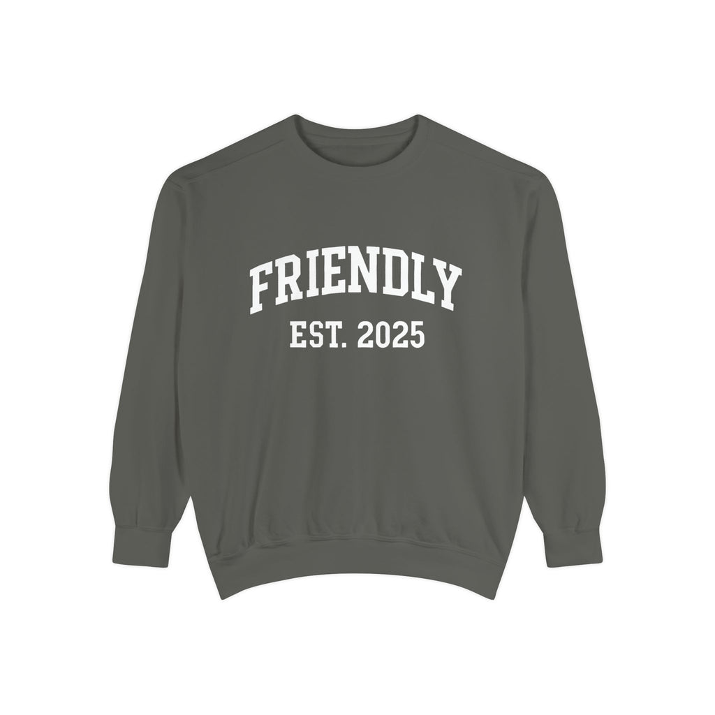University Style Friendly Crewneck